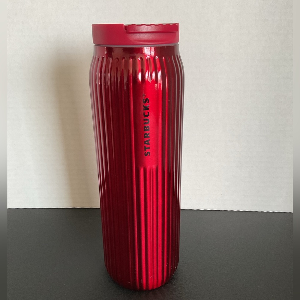 NWT - STARBUCKS Red Stainless Steel Insulated Bottle 16oz